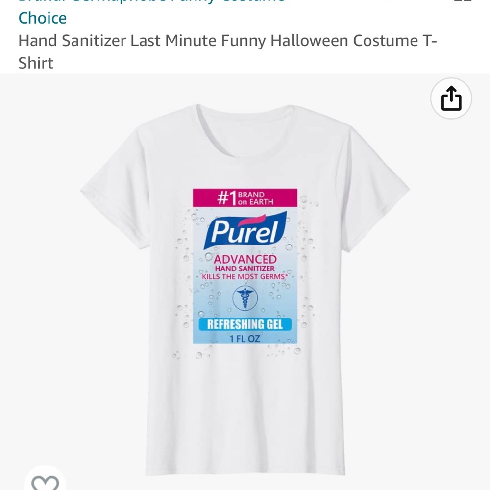 NEW Purell sanitizer T- shirt size large
